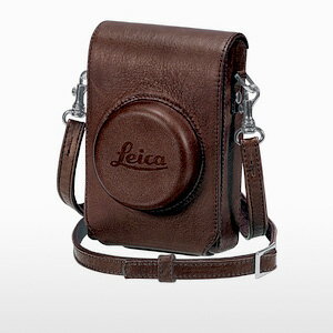ライカ　LEICA D-LUX5用アクセサリ　レザーケース　リストストラップ付き　ブラウン…...:nuts:10011810