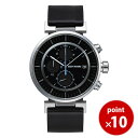 イッセイミヤケ ISSEY MIYAKE W ダブリュ クロノグラフ 43mm 和田智 メンズ 腕時計 SILAY009 カレンダー クロノグラフ レザーベルト ブラックダイヤル|腕時計 時計 ギフト 腕時計 【正規品】【送料無料】
