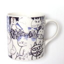 Manhattaner’sマンハッタナーズ マグカップ「群衆猫」 【楽ギフ_包装】