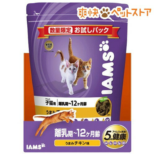 【訳あり】【在庫限り】アイムス 子猫用 離乳期〜12ヶ月齢 うまみチキン味 お試しパック(250g)【アイムス】[キャットフード ドライ]【在庫限り】アイムス 子猫用 離乳期〜12ヶ月齢 うまみチキン味 お試しパック / アイムス / キャットフード ドライ★税込1980円以上で送料無料★