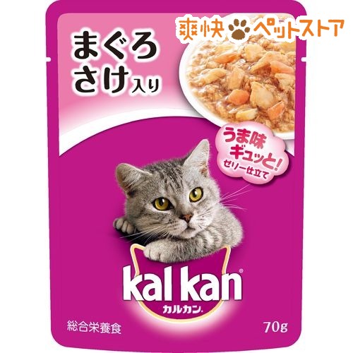 カルカンパウチ　1歳から　まぐろとさけ(70g)【カルカン(kal kan)】[キャットフード ウェット]