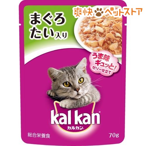 カルカンパウチ　1歳から　まぐろとたい(70g)【カルカン(kal kan)】[キャットフード ウェット]