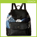 コーチ COACH バッグ リュックサック レディース コーチ リュック デニム パッチワーク かばん 鞄 【送料無料】 ブランド コーチ正規品販売店 直営アウトレット店より直輸入