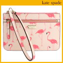 ケイトスペード kate spade ポーチ レディース iPhone7 iPhone8 Plus ケース スマホケース スマートフォンケース iPhoneケース リストレット フラミンゴ柄 【送料無料(ネコポス メール便)】 ブランド ケイトスペード正規品販売店 直営アウトレット店より直輸入