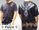 【送料無料】 Four41 Los Angeles フォーフォーティーワン メンズ ラインストーン Tシャツ ファイヤーバード ブラック M-09 スワロフスキー インポート セレブ ブランド ストリート サーフ LAセレブ アフリクション Ed Hardy エドハーディー ファッション ロック スタイル