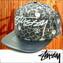 ステューシー STUSSY stussy ストラップバックキャップ レオパード スゥエード グレー ストラップバック キャップ ストゥーシー スチューシー インポート ストリート スタイル ブランド HIPHOP ウェアー B系 ウェア アメカジ ヒップホップ ファッション 正規