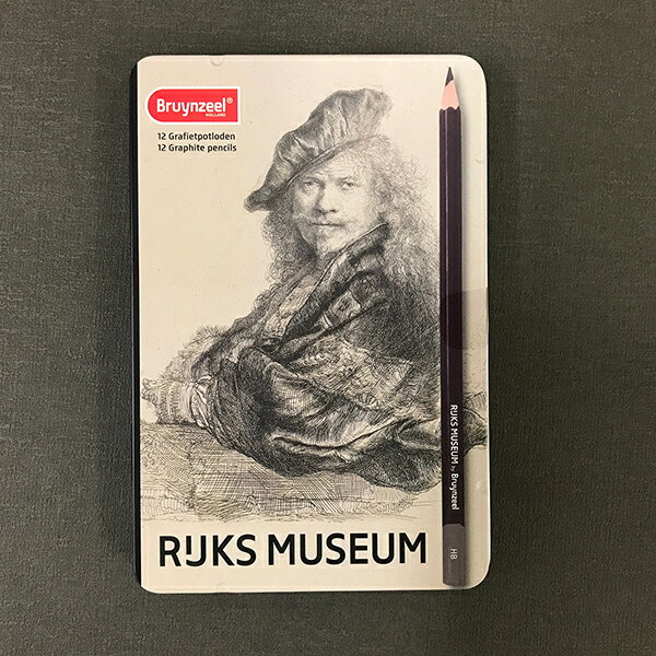 【あす楽対応】アムステルダム国立美術館（RIJKS MUSEUM）コラボレーション 名画シリーズレンブラント「自画像」グラファイト鉛筆12硬度セット