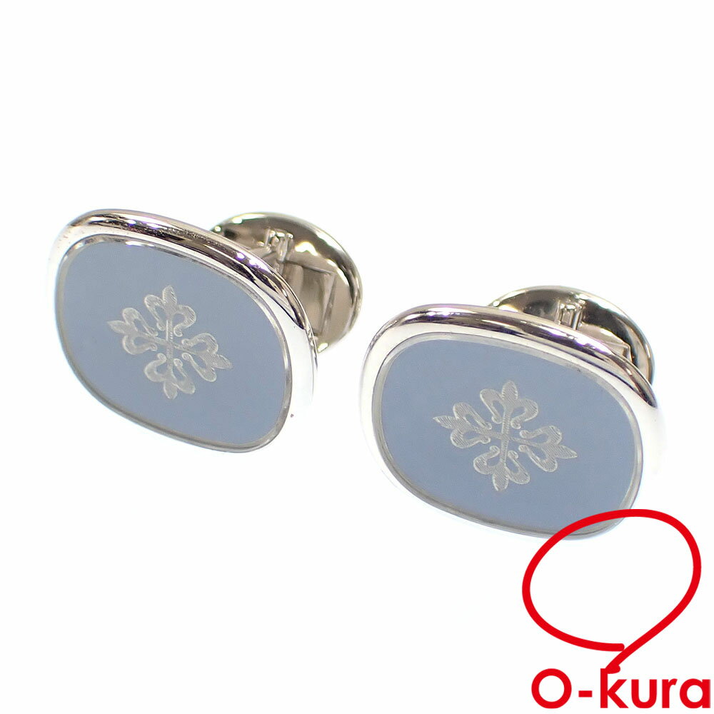 【中古】 パテックフィリップ カフス メンズ K18WG 27.7g 18金 750 ホワイトゴールド カフリンクス