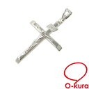 【未使用品】K18WG クロスモチーフ ペンダント