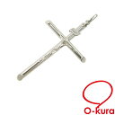 【未使用品】K18WG クロスモチーフ ペンダント