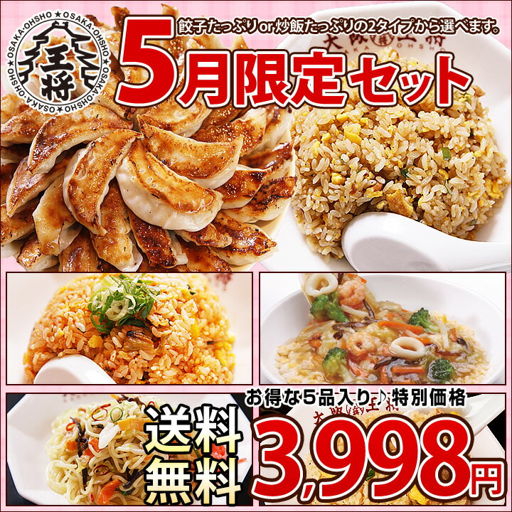 大阪王将5月限定セット【送料無料】餃子セット ・ ギフト...:o-ohsho:10001219