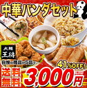 大阪王将≪中華パンダセット≫【餃子】【送料無料】 ・ジャンボ餃子15個 ・水餃子15個 ・チャーハン1袋 ・からあげ220g ・春巻き8本 【中華】【ちゅうか】【ぎょうざ】【点心】