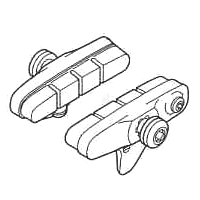 【SHIMANO ブレーキシュー】R55C+1(BR-R600)カートリッジタイププラス1mm厚ブレーキシューセッ...