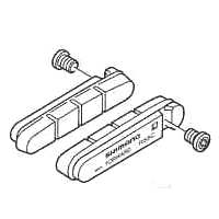 【SHIMANO ブレーキシュー】R55C(BR-7700/6500)セラミックリム用ブレーキシュー&固定ネジ(ペア)