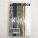 IKEA VINTER 2018 イケア ヴィンテル 2018 ストロー, ブラック/ホワイト, ゴールド/シルバー カラー 200本入り 604.032.25
