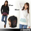 VONZIPPER/ボンジッパー レディース ジップアップパーカー{AC214-004} フード付き 長袖 ZIPパーカー ジップパーカー パーカー 秋 ladies