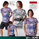 店内全品10倍 BILLABONG/ビラボン メンズ 千葉ロッテマリーンズ コラボ半袖Tシャツ{AE011-231} ティーシャツ 柄プリント CHIBA LOTTE MARINES