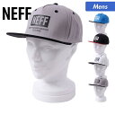 店内全品10倍 NEFF/ネフ メンズ キャップ帽子 16F00007 ぼうし フラットバイザー 平つば サイズ調節可 スナップバック