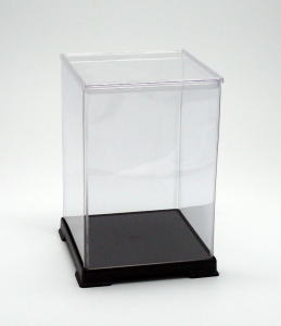 フィギュアケース人形ケースショーケースコレクションケースディスプレイケースプラスチックケースフラワーケース横幅12×奥行12×高さ18（cm） 透明プラ