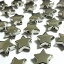 プラスチックビーズ*9×4mm*スター*シルバー*12個入り