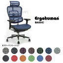 最新型【即納】[Ergohuman]エルゴヒューマン ベーシック（完成品）ハイブリッドレバー(EH-HAM)【肘付・ヘッドレスト有】【送料無料】【EGP】【完成品お届け（組立て済）不要チェアを無料引取】【エルゴヒューマンチェア】【SBZcou1208】