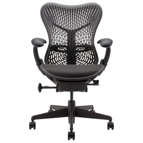 [HermanMiller] ミラチェア （Mirra Chairs） 【グラファイトカラーベース】【アームパッド・座面：ブラック】【送料無料】【EGP】ハーマンミラー・アーロンチェアの後継機ミラ チェア【SBZcou1208】