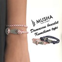 MUSHA Damascus Bracelet KUMIHIMO ダマスカス鋼 ブレスレット 組紐タイプ 日本製 お