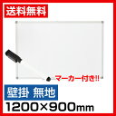 【6月13日】ホワイトボード 壁掛け 無地 120
