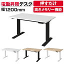 【法人様限定】パブロ 業務用 電動昇降デスク 高さ調節 上下昇降 安全装置付き 配線穴付き 幅1200×奥行700×高さ650~1200mm スタンディングデスク 昇降デスク 電動 昇降式デスク 高さ調整 昇降式 デスク 机 上下 オフィス w1200*d700*h650~1200mm