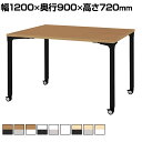 PLUS ronna 会議テーブル 幅1200×奥行900×高さ720mm NN-1209PKR