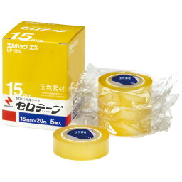 ニチバン セロテープ Lパック <strong>LP-15S</strong> <strong>15mm×20m</strong> 5巻 4987167039097