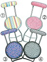 キャプテンアート 【 同柄 6脚セット 】 【 選べる座面 全4柄 】 【 W320×D410×H690×SH440 】 【 2.6kg 】 ホーム家具 お洒落な折りたたみ椅子 スツール チェア アニマル柄チェア キッチン用チェア リビング用チェア ディスプレイ用チェア