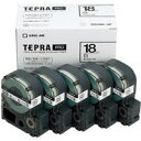 PROテープ SS18K-5P白に黒文字 18mm5個