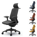 『受注生産品』オカムラ オフィスチェア スフィア EXハイバック ダークグレーボディ 固定肘 座調節無 ハンガー付 ノーマルナイロンキャスター インターロック CT2HAE FX