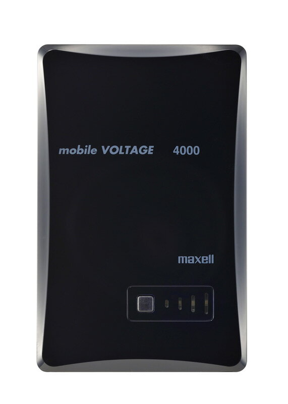 日立マクセル＜maxell＞ モバイル充電バッテリー「mobile VOLTAGE（モバイルボルテージ）」4000mAh MLPC-4000BK ブラック【送料無料】【マラソン201207_家電】【RCPmara1207】