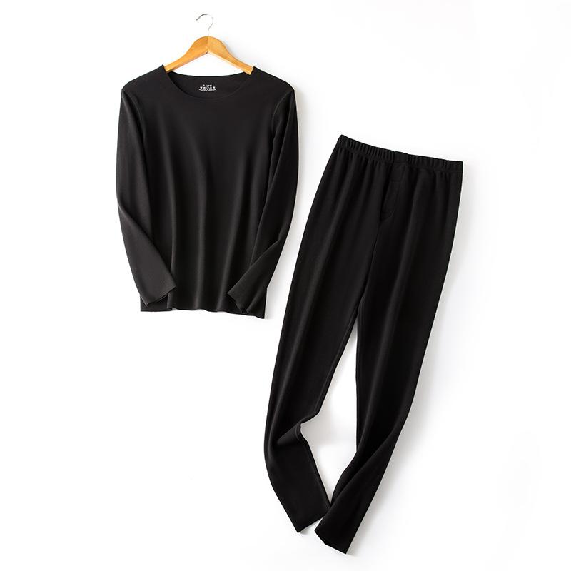 メンズ インナー 上下セット 男性用 保温インナー 長袖 秋 冬 無地 肌着 接触温感 あったかインナー 発熱インナー