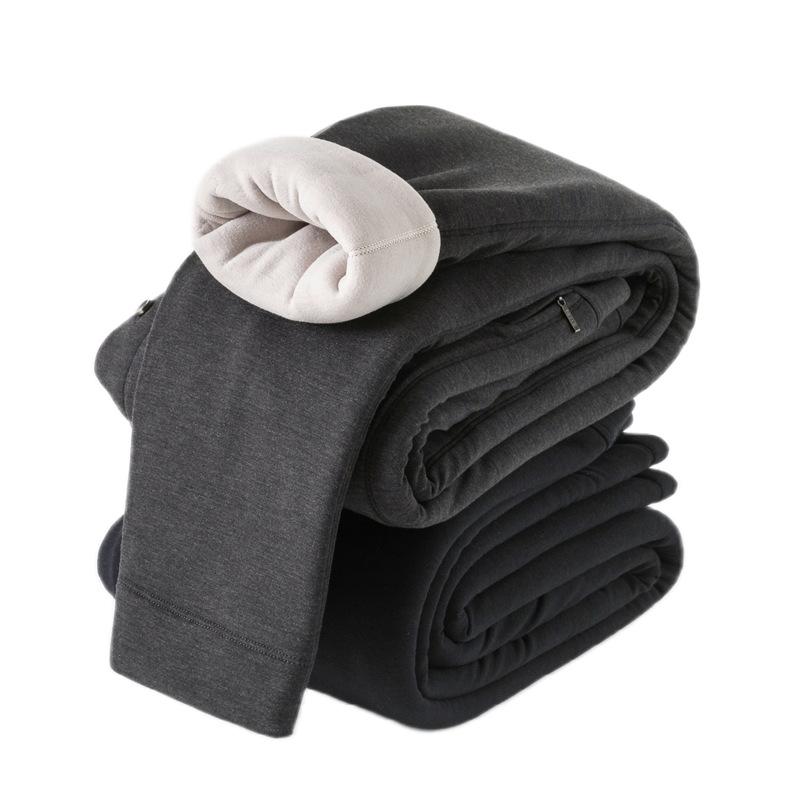 ズボン下 男性用 厚手 裏起毛 三層構造 ウエストウォーマー あったかインナー 防寒 保温 吸湿 発熱 L XL XXL XXXL ブラック ダークグレー