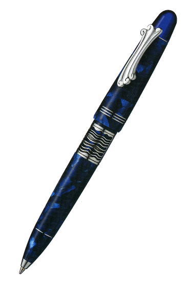 【販売価格問合商品】　デルタ　『ザ　ブルー　グロット』　シルバー925　ボールペン【送料無料】