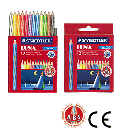 STAEDTLER（ステッドラー）　水彩色鉛筆　ルナ　12色セット（ショートタイプ）　（420）　