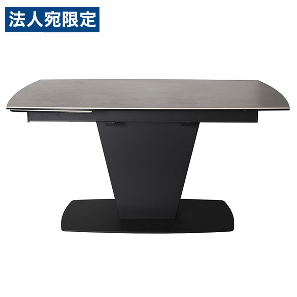 ダイニングテーブル UP シウバ 伸長式ダイニングテーブル セラミック 4人 6人 W140cm〜180cm 東馬 コンクリート柄 伸縮 テーブル おしゃれ『代引不可』『送料無料（一部地域除く）』