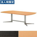 『受注生産品』生興 テーブル KV型会議用テーブル W2400×D1200×H700 クロムメッキ脚 KV-2412『代引不可』『送料無料(一部地域除く)』
