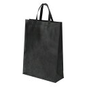 不織布バッグ ブラック 320×120×450mm 10枚FBH-45BK【サンナップ】