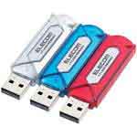 【エレコム】USBメモリー 8GB MF-AU2A08GCA03 3本組