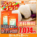 BIG白いんげん豆サプリ(2個セット・約1年分)◆1年分◆ 送料無料 オーガランド サプリメント 炭水化物/糖分カット/ファビノール 大容量 福袋