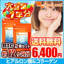 BIGW低分子ヒアルロン酸&コラーゲン(2個セット・約1年分)◆1年分◆ 送料無料 オーガランド サプリ サプリメント ヒアルロン酸 乾燥 保湿ケア 大容量 福袋