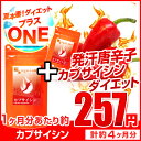 お徳用カプサイシン(約3ヶ月分+約1ヶ月分) ◆プラスワン◆ 送料無料 唐辛子 ダイエット サプリメント トウガラシ オーガランド 燃焼系 秋 冬 サプリ ダイエット ビール酵母含有