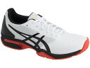 アシックス asics プレステッジライト2 OC NEW テニスシューズ 1043A006-104 (ホワイト/ブラック)