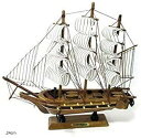帆船 模型 手作り 完成品 海賊船 インテリア 装飾 に(.24cm)
