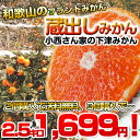 温州みかん 高級ブランド蔵出しみかん 2.5kg 1699円!小西さん家の蔵出しみかん 2.5kg和歌山県産 下津みかん 有田みかんとは一味違う2箱以上購入で送料無料【RCP】