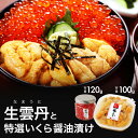 【生うに】生うに100gと特選いくら醤油漬け120g 送料無料 水揚げあり次第発送 無添加/うに/ウニ/雲丹/うに丼/国産(三陸産)/岩手/ギフト/uni